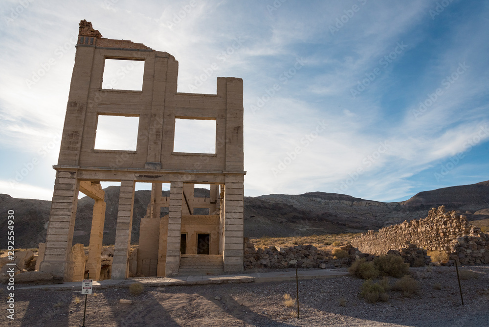 Old Bank Building in Ghost Town Rhyolite 03