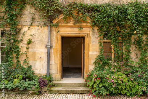 Doorway into old English building