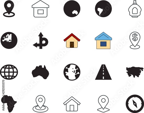 map vector icon set such as: right, money, shop, stripe, nature, guide, vintage, dollar, geology, american, nautical, navigational, asian, nation, blue, land, retro, exploration, minimal, recreation