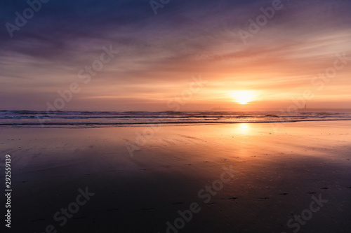 Sunset beach © ikostudio
