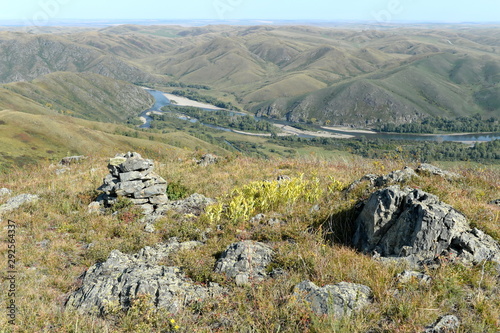  The mountain river Charysh in the Altai Territory. Western Siberia. Russia photo