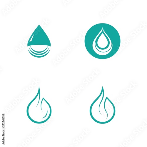 water drop Logo Template vector illustration design