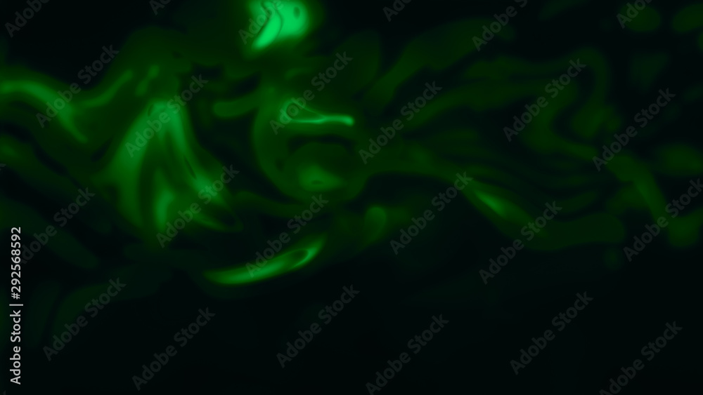green dark 3D abstract background for festive season 