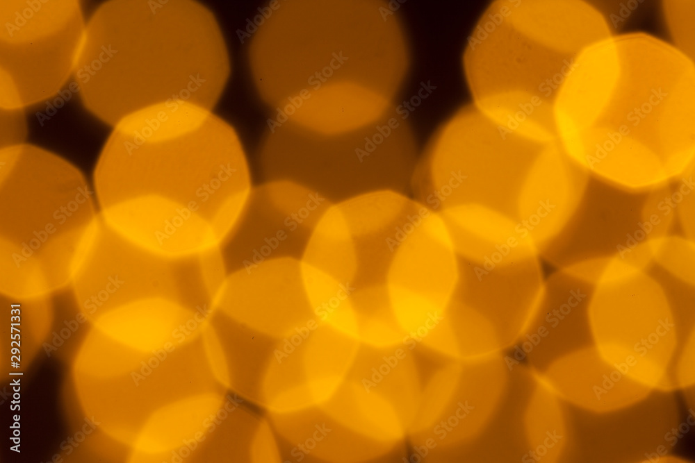 Bokeh blurred lights of christmas garland Bokeh blurred lights of christmas garland