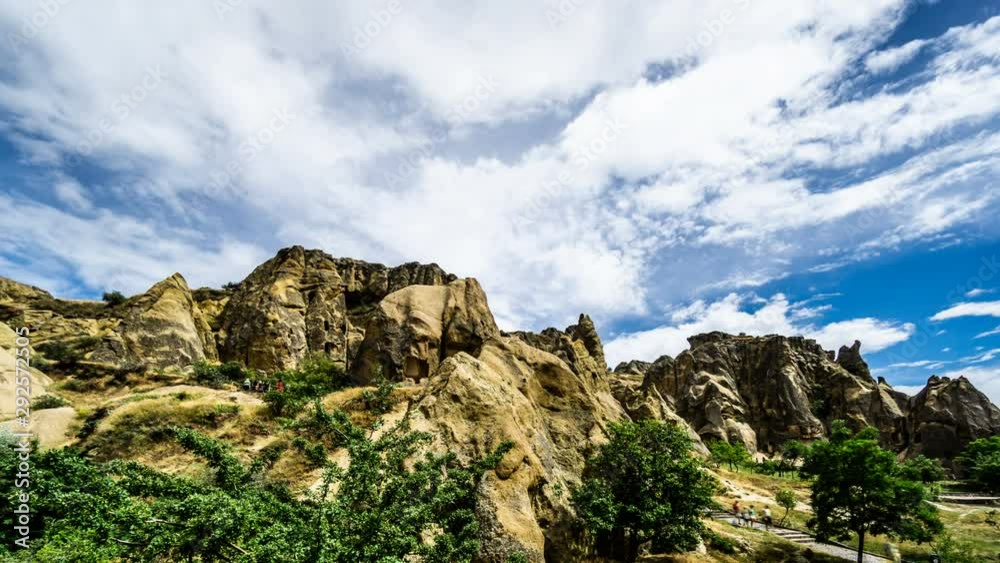 Timelapse of the floating clouds above the Cappadocia valley, Turkey Timelapse of the floating clouds above the Cappadocia valley, Turkey