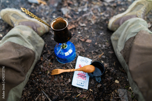 Wallpaper Mural brewing coffee in nature Torontodigital.ca