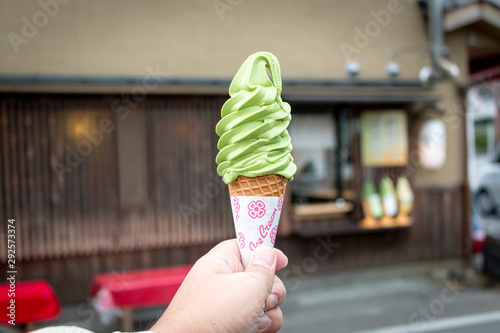 Ice-cream Soft-cream Green tea 
