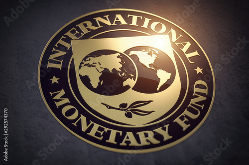 IMF International Monetary Fund symbol or sign. photo