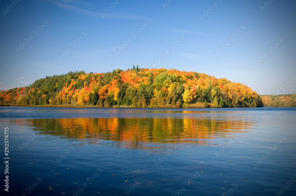 Beautiful Autumn View of Meech Lake in the Gatineau Park Quebec Beautiful Autumn View of Meech Lake in the Gatineau Park Quebec