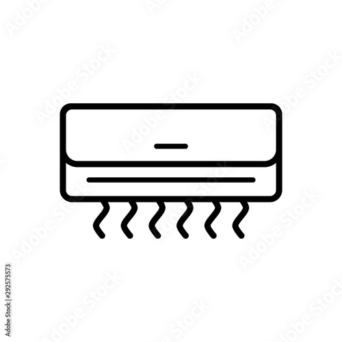 ac icon trendy flat design
