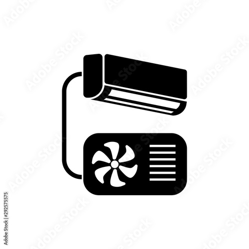 ac icon trendy flat design