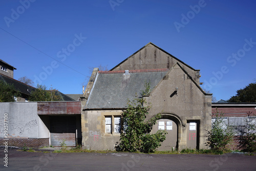 Fototapeta Naklejka Na Ścianę i Meble -  Part of Bangour Village Hospital; Dechmont, near Livingston, Scotland.  The site has been unused since the last patients in 2004..