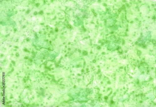 Abstract watercolor texture green background