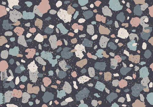 Colorful pattern with terrazzo texture