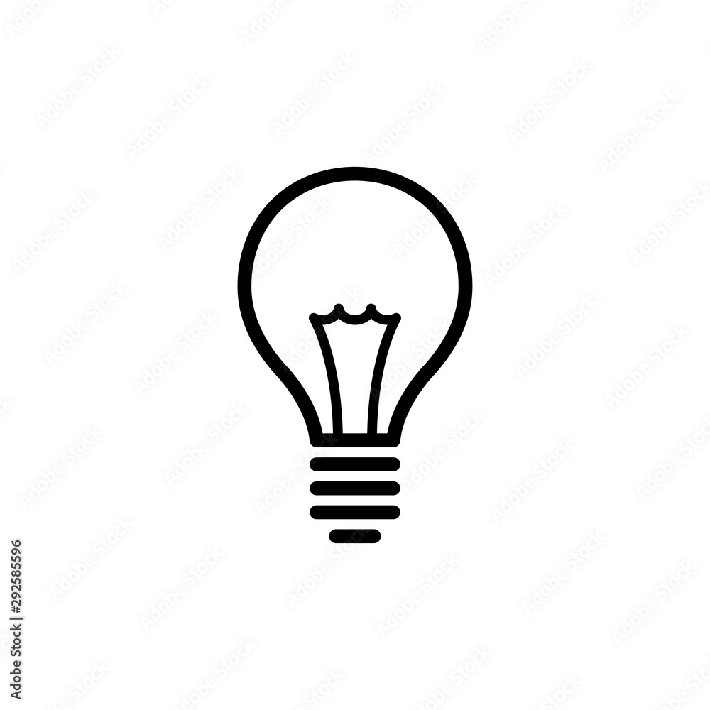 bulb lamp icon bulb lamp icon