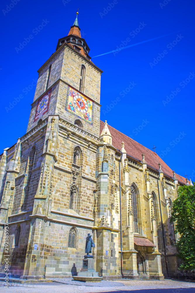 The saxon Black Church in Brasov