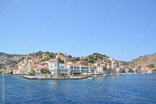 Fototapeta Naklejka Na Ścianę i Meble -  Traditional colorful Greece series - beautiful Symi island (near Rhodes), Dodecanese, AEGEAN SEA, GREECE.