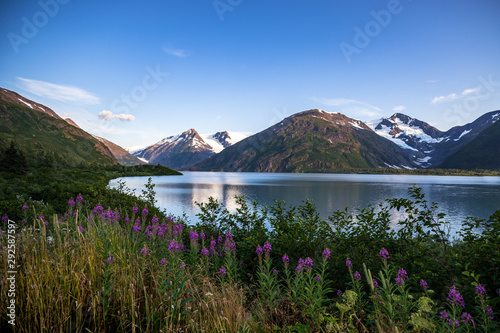 Obraz na płótnie Portage Lake Landscape, Whittier, Alaska