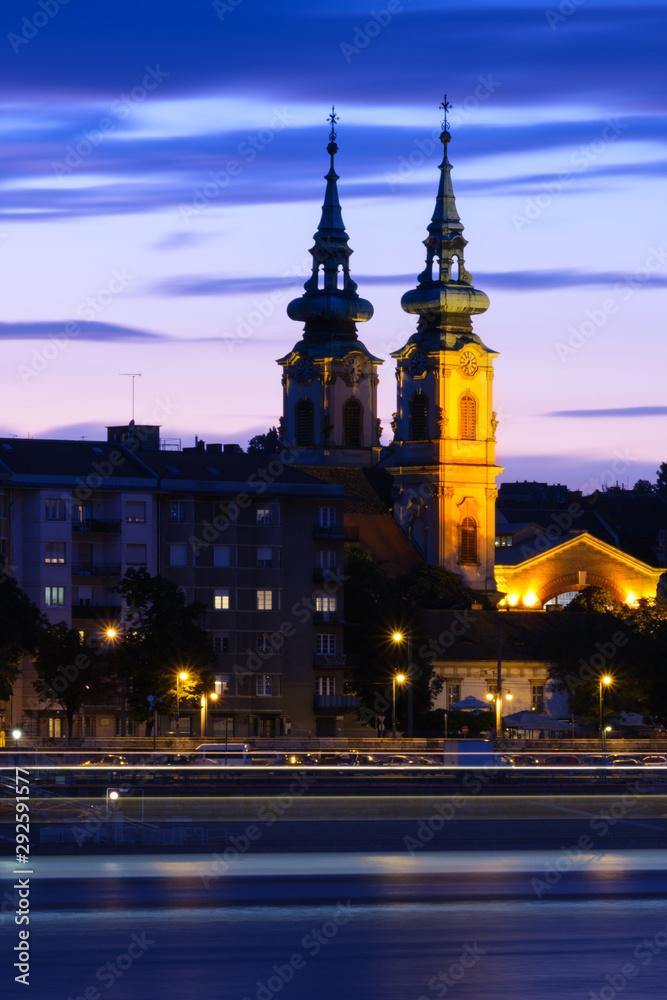 Church blue hour