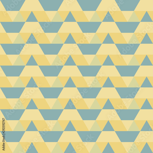 Colorful seamless pattern with triangles. Low poly geometric background.