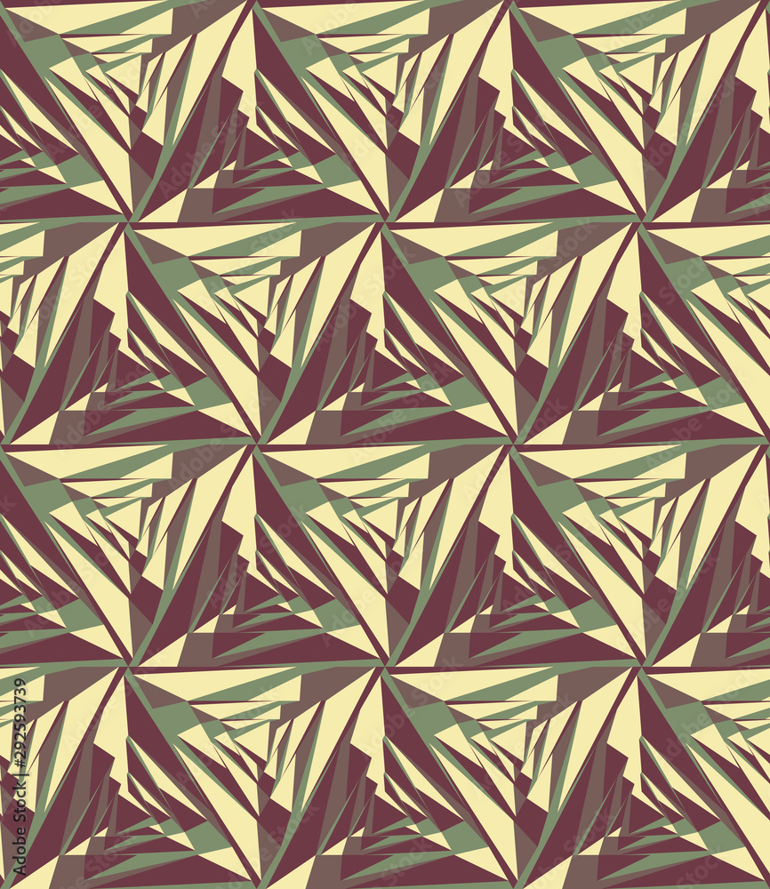 Abstract seamless background pattern with colorful triangles. Mosaic texture for prints, textile, fabric, package, cover, greeting cards. Abstract seamless background pattern with colorful triangles. Mosaic texture for prints, textile, fabric, package, cover, greeting cards.