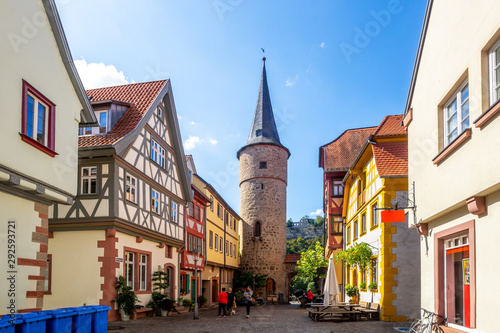 Maintorturm, Karlstadt am Main, Bayern, Deutschland 