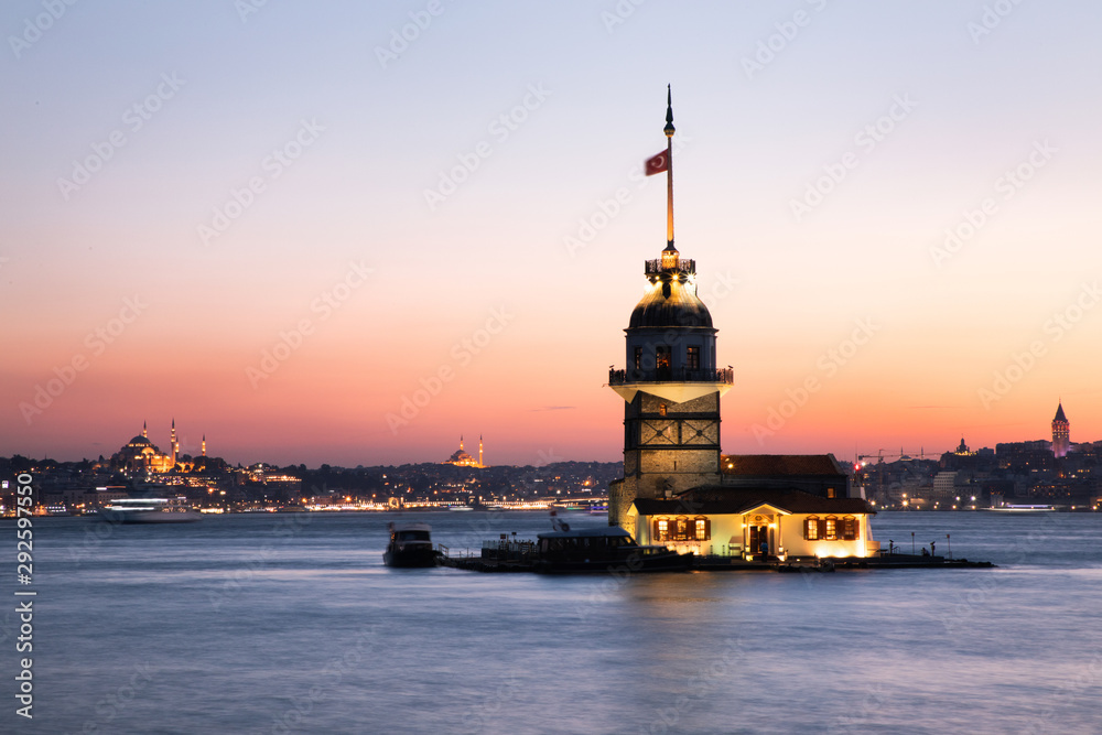 Maiden tower at sunset