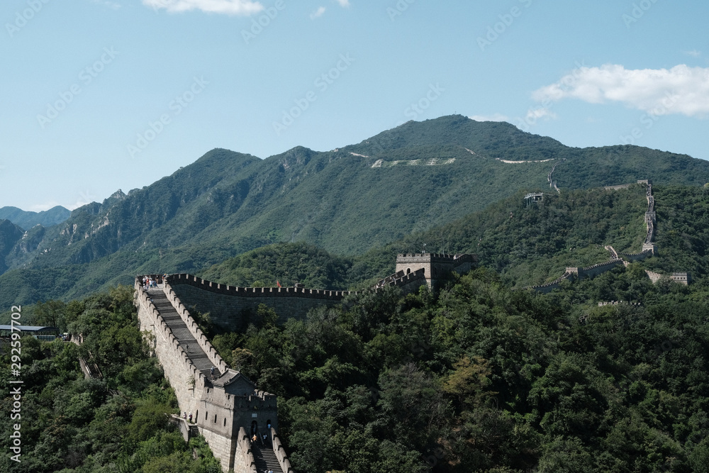 Gran muralla china paisaje montañas