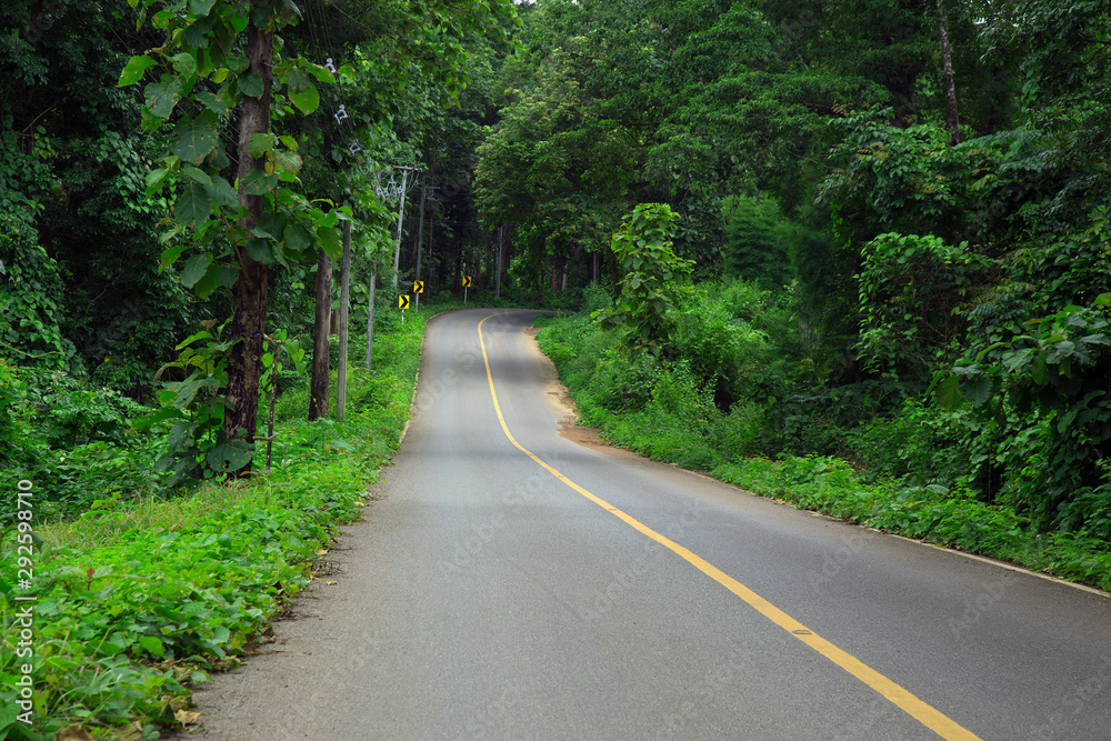 Naklejka premium On the road in thailand