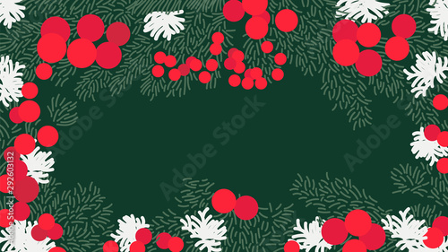 Seamless Christmas pattern. Wrapping paper design. Christmas decoration elements. New year party. Vector illustration