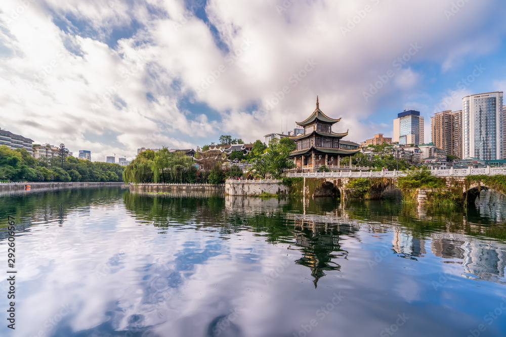 Ancient Architectural Landscapes and Rivers in Guiyang
