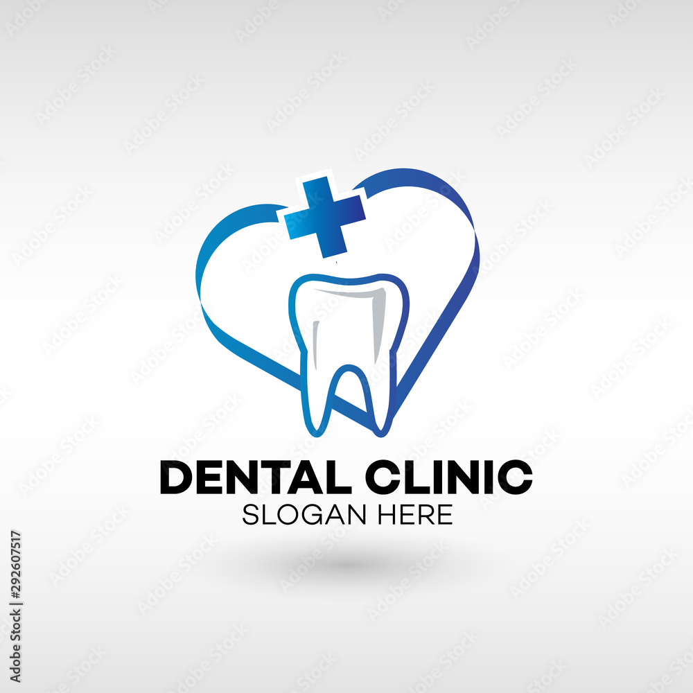 Dental Clinic Logo for dental care Tooth abstract design vector Dental Clinic Logo for dental care Tooth abstract design vector