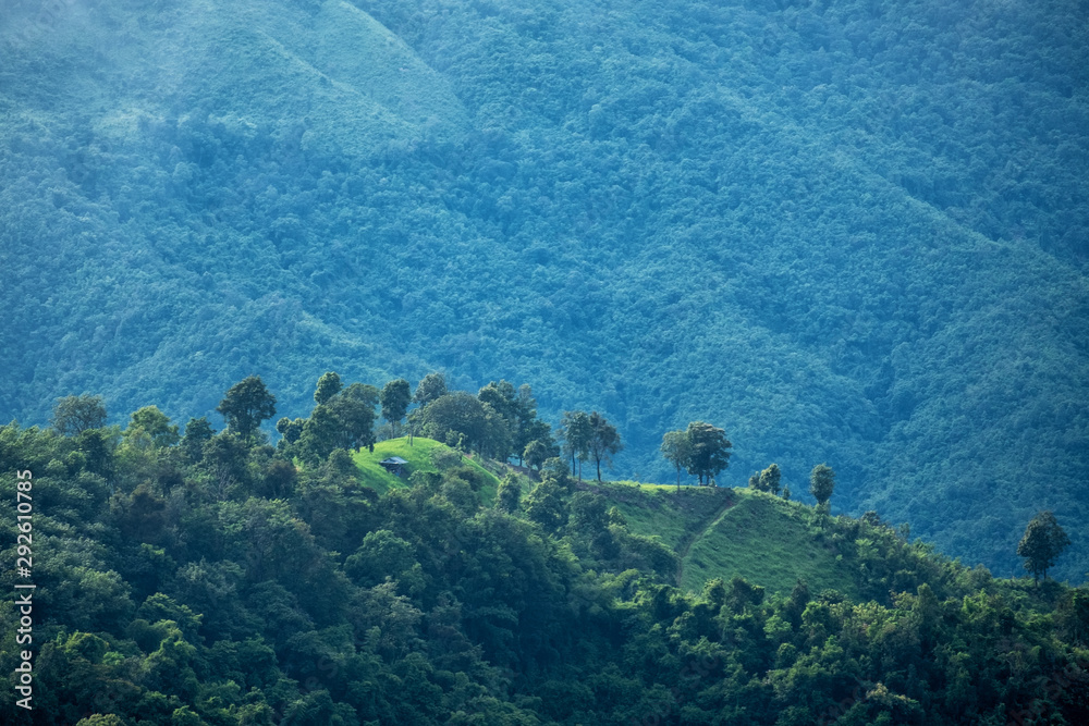Beautiful mountain and agriculture field landscape Beautiful mountain and agriculture field landscape