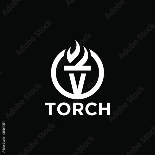 torch logo icon designs