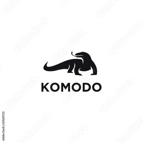 komodo dragon logo icon designs vector photo