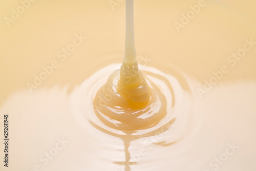 close up condensed milk background and texture