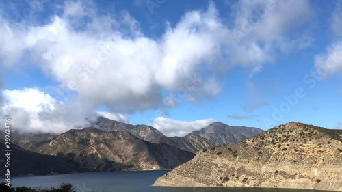 Time lapse HD video of clouds rolling over Pyramid Lake in California. Pyramid Lake offers boating, fishing, jet skiing, and picnic areas, including five unique sites that are accessible only by boat photo