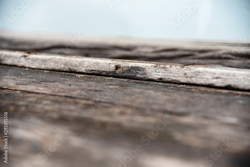 The texture of the old wood, selective focus, blur some part