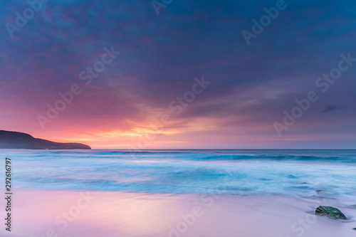 Soft Pink Sunrise Seascape © Merrillie