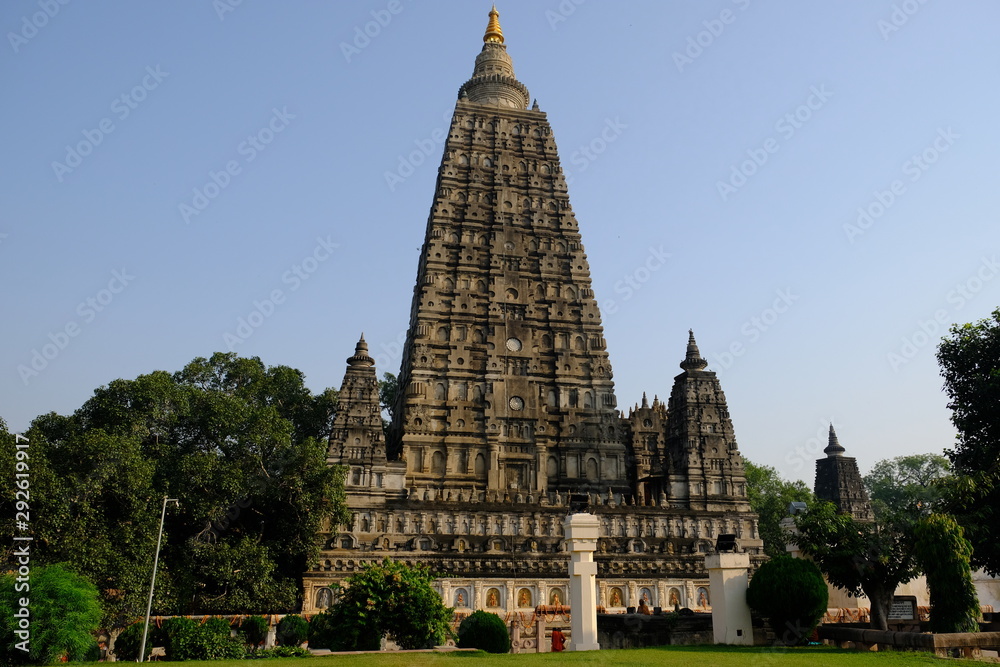 India Bodh Gaya Mahabodhi Temple - Great Awakening Temple - location where the Buddha is said to have attained enlightenment.