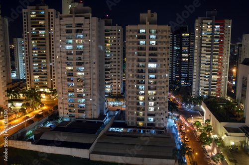  Landscape of buildings on a beautiful night in Londrina photo