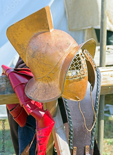 ancient warrior helmet photo