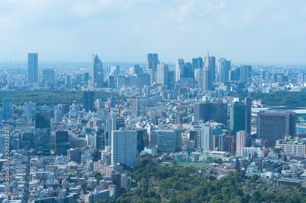 東京風景　六本木から望む新宿方面　2019年