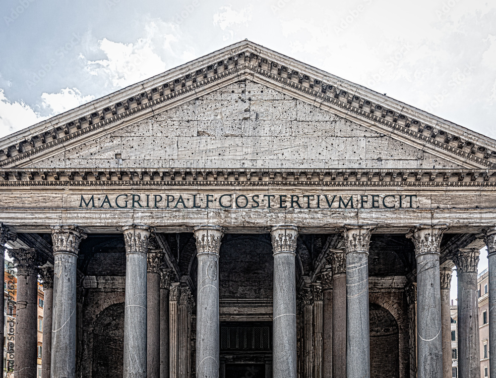 Details from Patheon in Rome, Italy