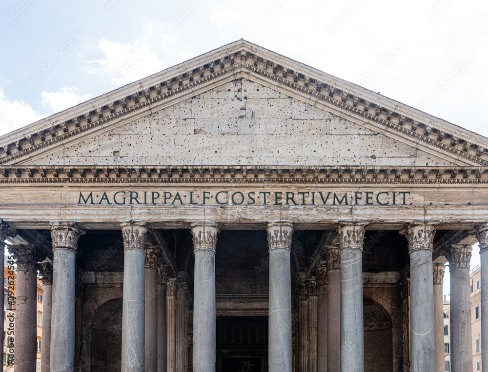 Details from Patheon in Rome, Italy