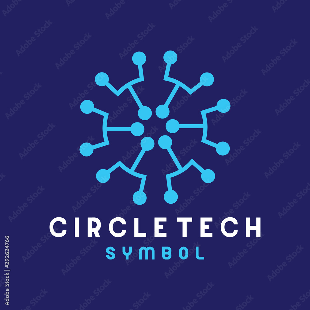 Modern Circle Tech Logo Design Inspiration.