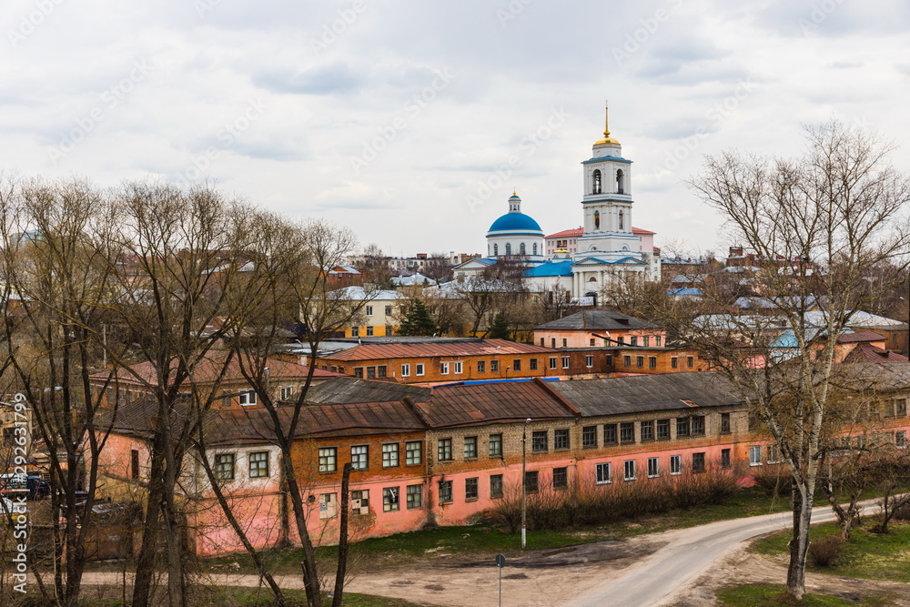 Orthodox churches in the city of Serpukhov, Moscow Region, Russia, in the historical center of the city