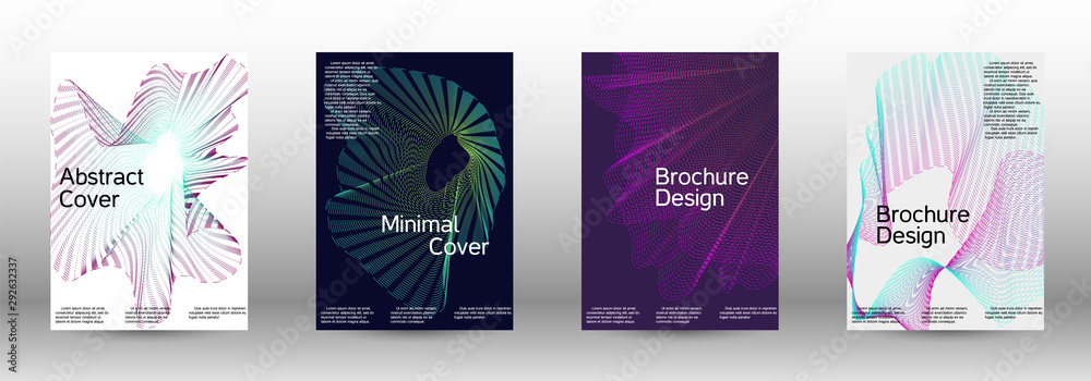 Cover design template set 