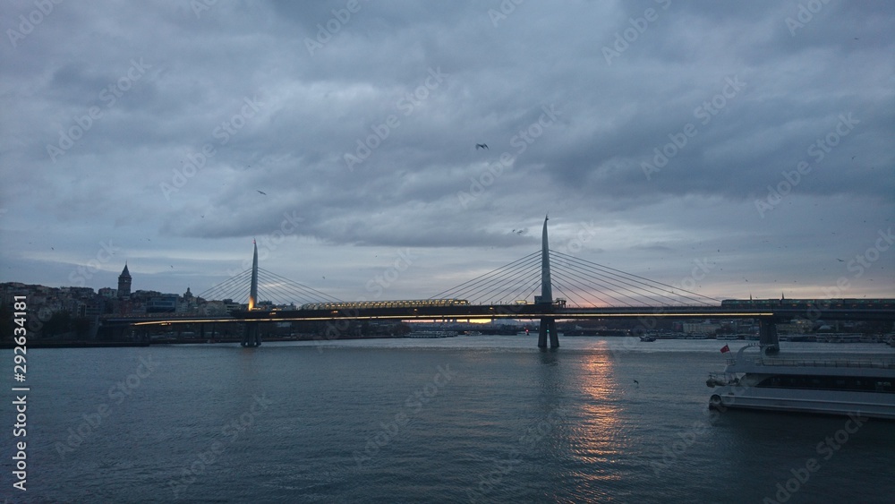 New Golden Horn Bridge in Istanbul