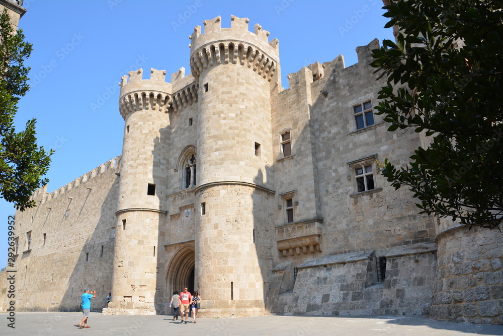 The Palace of the Grand Master of the Knights of Rhodes , also known as the Kastello, is a famous medieval castle in the city of Rhodes. The island of Rhodes.
